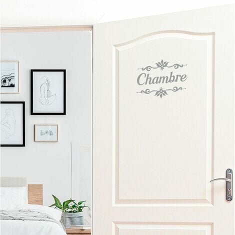 Sticker décoratif de porte pour chambre