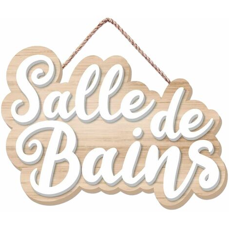 Plaque de porte pour Salle de Bain