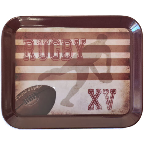 Plateau vide poche Mélamine Rugby (1/2)