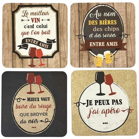 Boite de 4 sous verres Apéro (1/2)