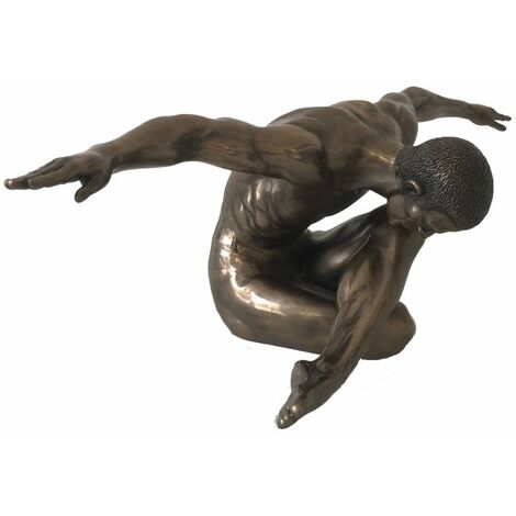 Statue GENERIQUE Statuette en résine Homme nu 34 cm