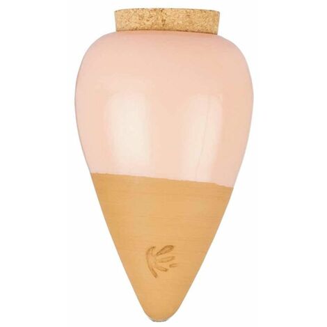 Olla Pépin en terre cuite finition Rose Corail
