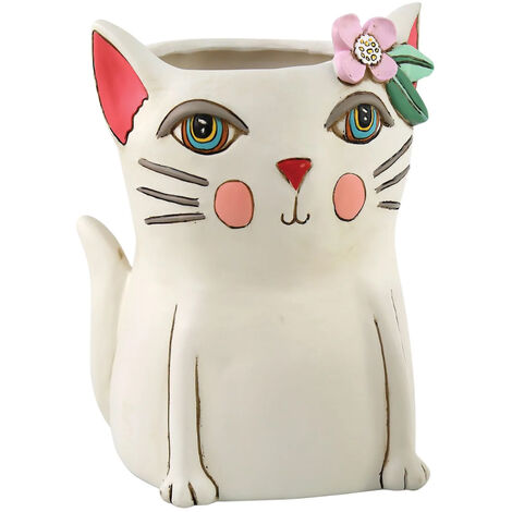 Cache Pot de Fleurs Allen Designs - Chat (1/2)