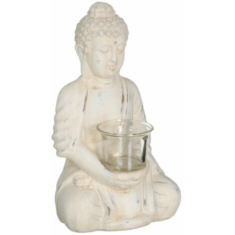 Porte Bougie en terre cuite Bouddha (1/3)