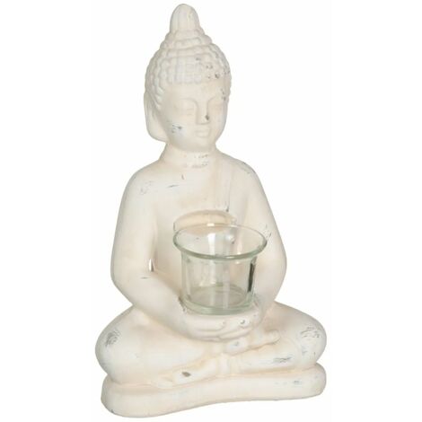 Porte Bougie Bouddha en terre cuite (1/3)
