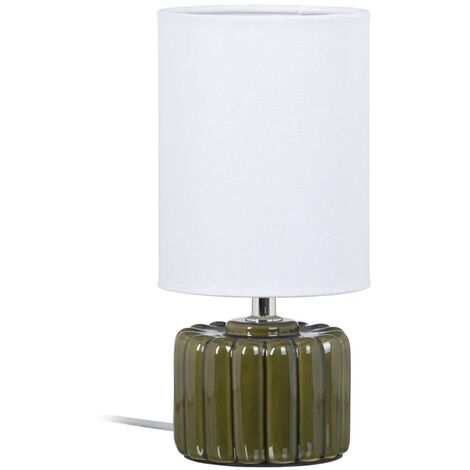 Lampe verte en céramique 28 cm (1/4)