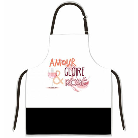 Tablier Amour Gloire Rosé pour adulte à nouer (1/2)