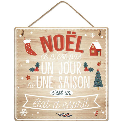 Plaque à suspendre Noël (1/2)