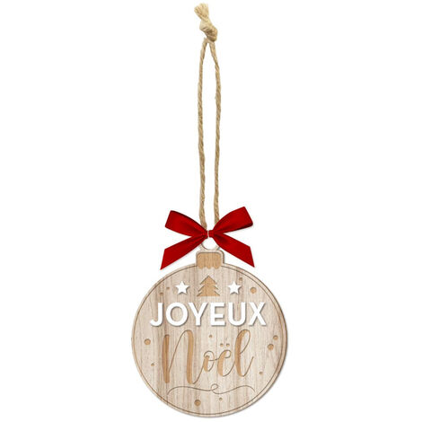 Décoration de sapin à suspendre joyeux noël (1/3)