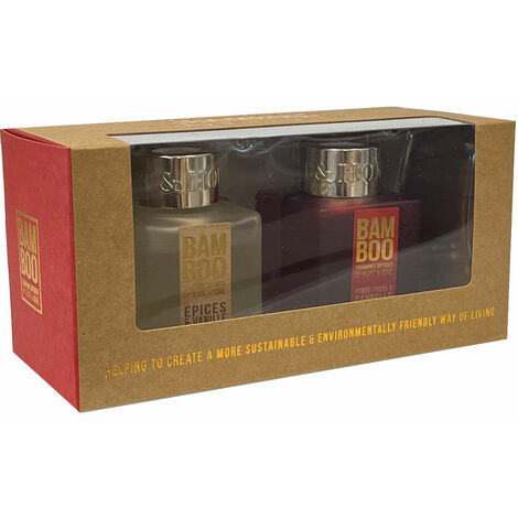 Coffret cadeau de 2 Diffuseurs à bâtons éco responsable (1/2)