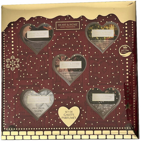 Coffret cadeau 5 galets à faire fondre heart and home (1/2)