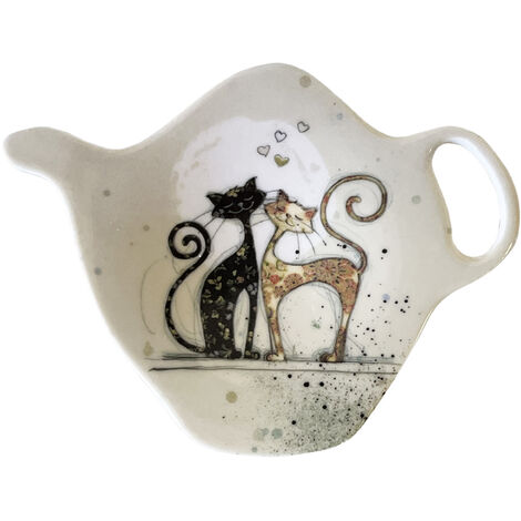 Soucoupe pour sachet de thé Chaton sur Livres - FR