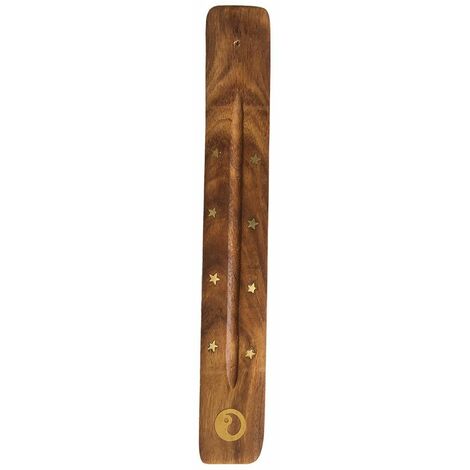 Porte encens yin yang en bois (1/3)