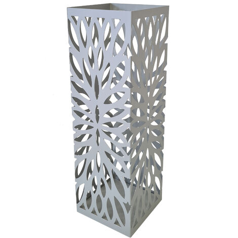 Porte-parapluies en métal argenté 49 cm