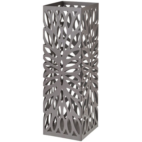 Porte-parapluies en métal gris mat 49 cm (1/2)