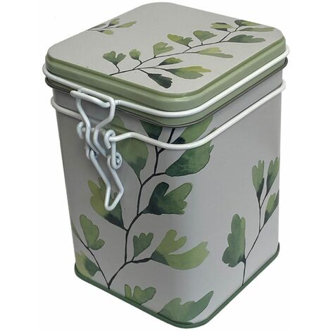 Petite boite ginkgo pour le thé contenance 150 gr (1/2)