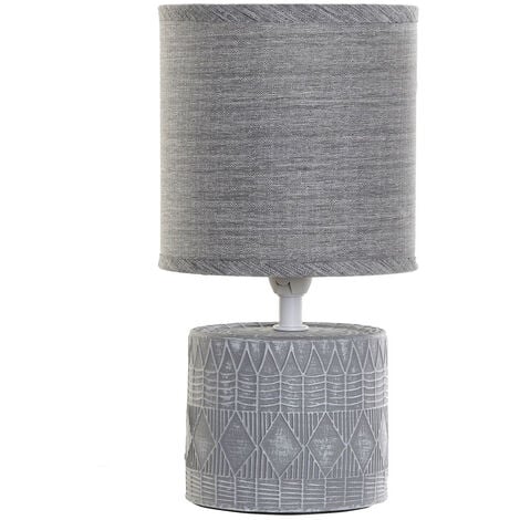 Lampe en grès grise 26.5 cm