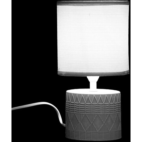 Lampe en grès grise 26.5 cm