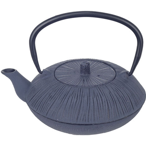 Théière de type japonaise grise en fonte 0.8 litre (1/4)