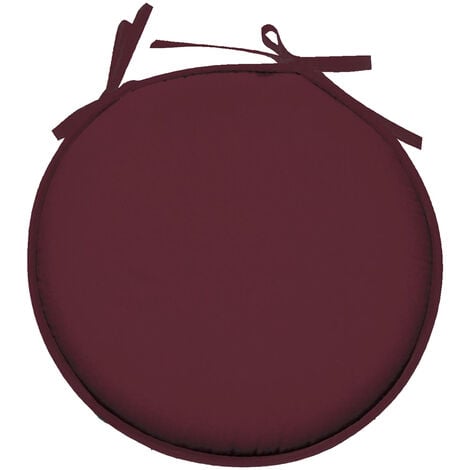 Galette de chaise grenache ronde en polyester