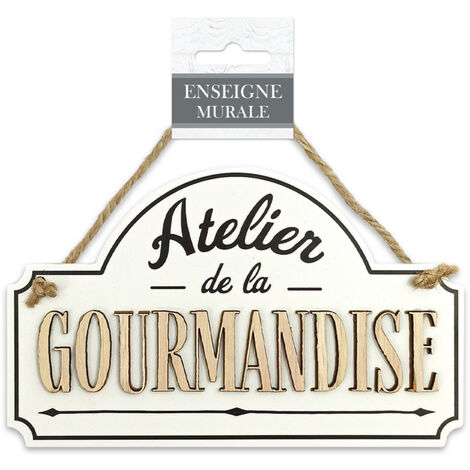 Plaque à suspendre atelier de la gourmandise (1/2)