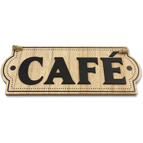 Plaque à suspendre café (1/2)