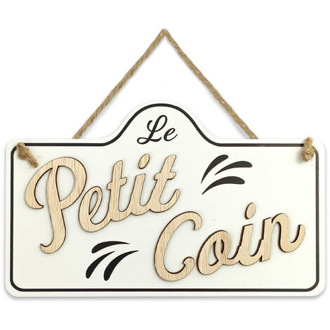 Plaque à suspendre le petit coin (1/2)