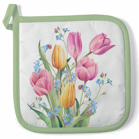 Manique de cuisine Bouquet de tulipes (1/3)