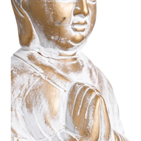Déco Bouddha - Statuette moine Shaolin méditation 23 cm