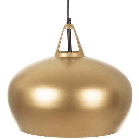 Lustre arrondi en aluminium doré (1/5)
