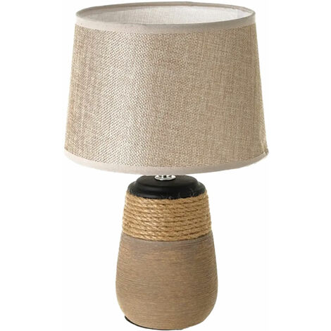 Lampe en céramique et corde 30 cm