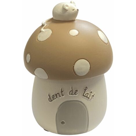 Petite boite à dents de lait champignon beige (1/3)