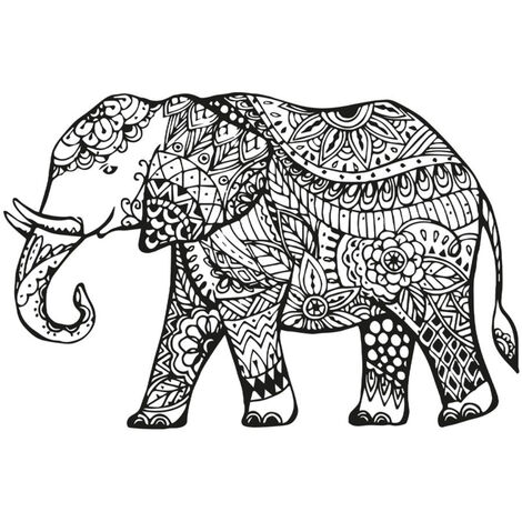 Sticker mural éléphant (1/2)