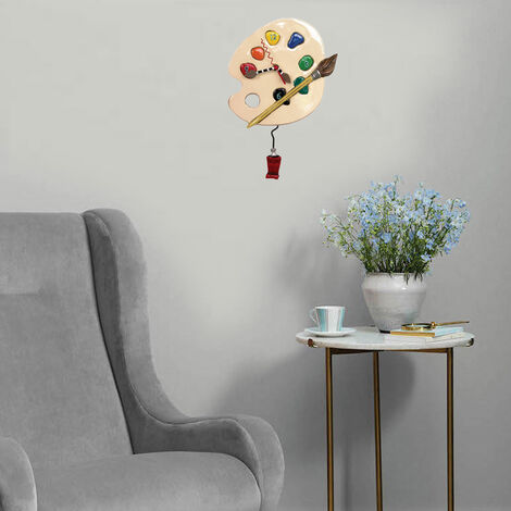 Horloge Palette De Peinture Allen Designs – Enesco Résine Beige