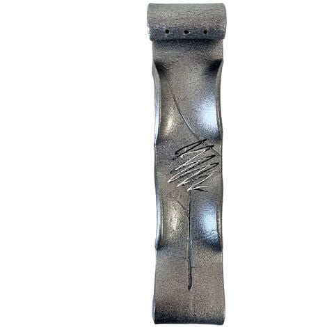 Porte encens artisanal gris métallisé