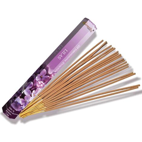 20 bâtonnets d'encens aromatika senteur Lilas (1/2)
