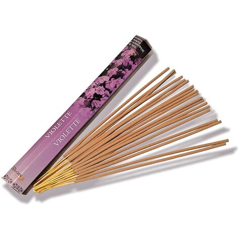 20 bâtonnets d'encens aromatika senteur violette (1/2)