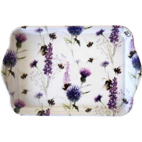 Mini plateau vide poche rectangulaire abeilles et chardons (1/3)
