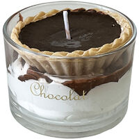 Bougie parfumée tartelette au chocolat fabriquée en Provence