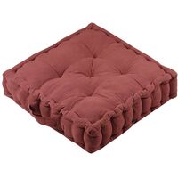 Coussin de sol en coton et gaze de coton Terracotta 44 cm