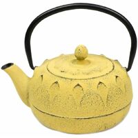 Théière Japonaise Jaune en fonte