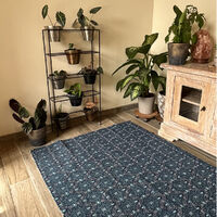 Tapis Jakarta Bleu Foncé 120 x 170 cm