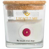 Bougie en poudre 250 grs la bougie autrement rose pailleté