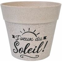 Cache pot j'veux du soleil en bambou