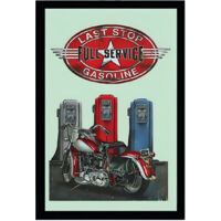 Miroir rectangulaire sérigraphié Moto Full Service