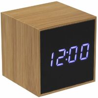 Petit Réveil Led bambou