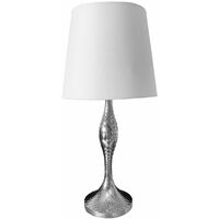 Lampe de table AREU en métal Argenté