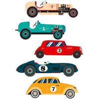Stickers muraux pour enfants voitures anciennes
