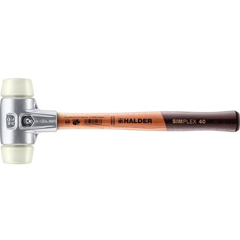 HALDER SIMPLEX Schonhammer Ø 40 mm Nylon mit Aluminiumgehäuse