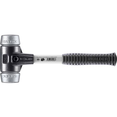 HALDER SIMPLEX Schonhammer Ø 50 mm Weichmetall mit verstärkem Tempergussgehäuse und Fiberglasstiel (1/5)